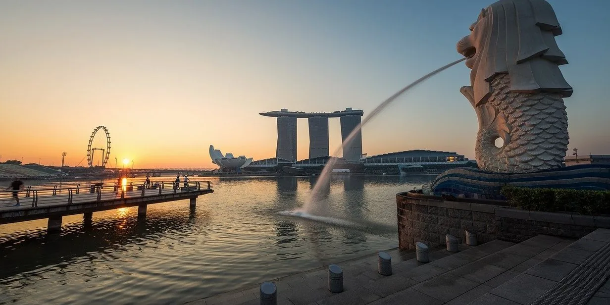 Skyline von Singapur